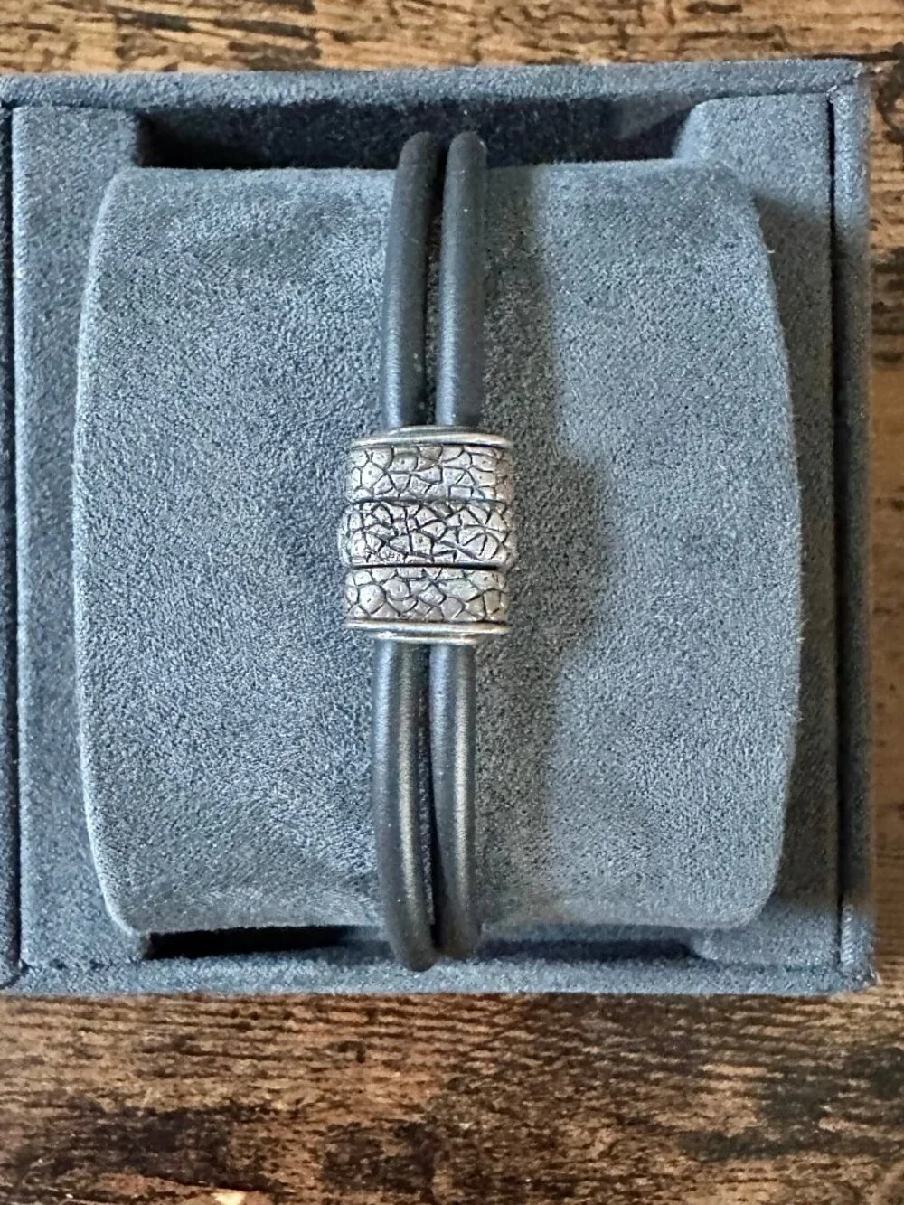 David Yurman Naturals Rhino Bracelet w/ Sterling Silver & 18K Yellow Gold - RARE